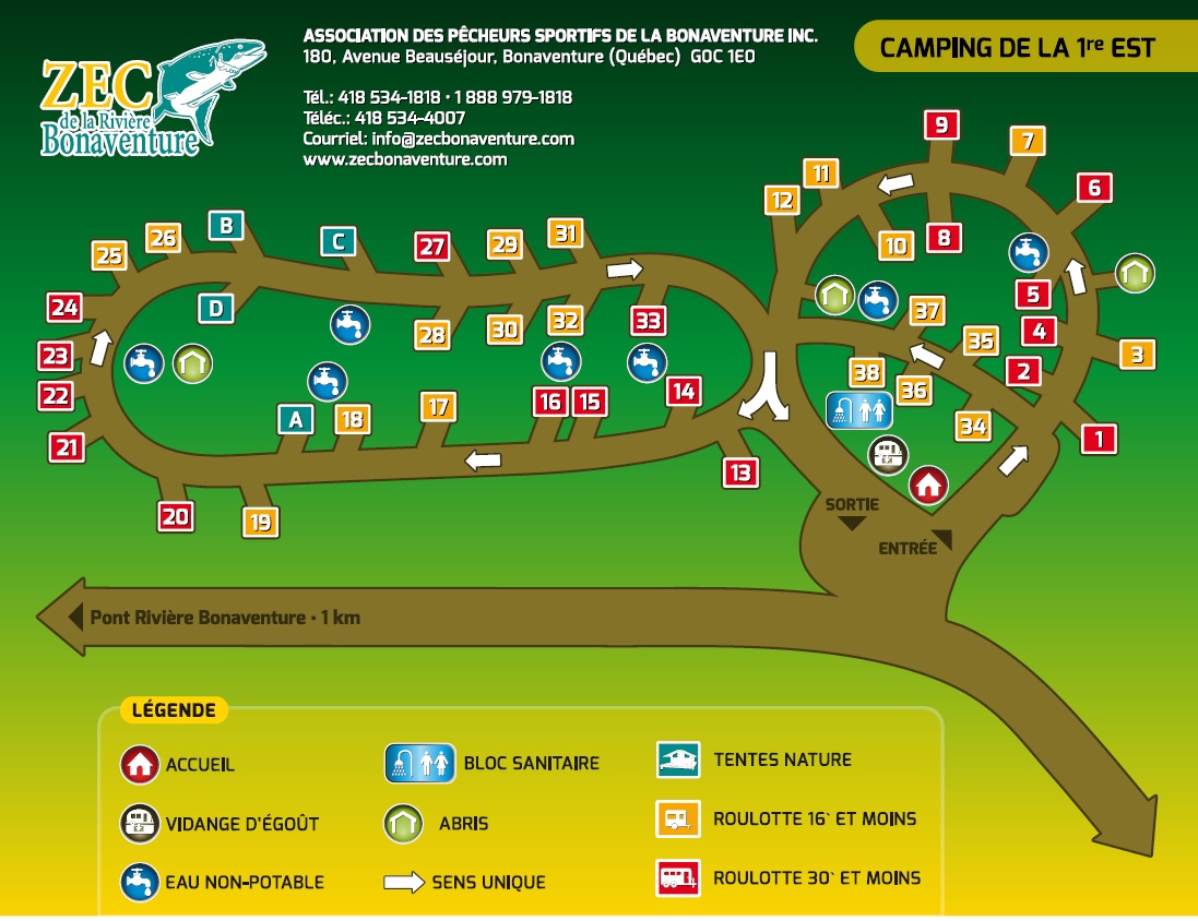 RÉSERVATIONS 2021 (Camping et tente «Nature»)